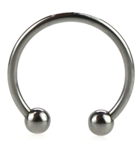 Silver Pressure Point Beaded Glans Ring - Cock Rings