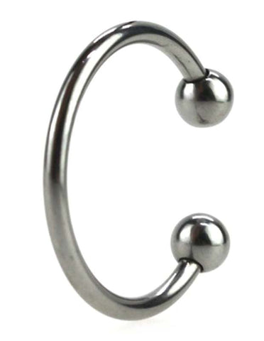 Silver Pressure Point Beaded Glans Ring - Cock Rings