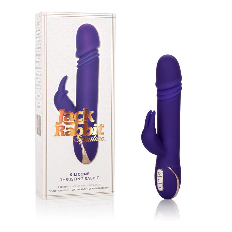 Premium Jack Rabbit Signature Silicone Thrusting Rabbit Massager Rabbit Vibrators