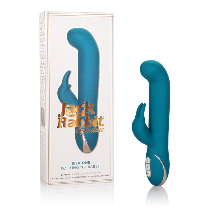 Premium Jack Rabbit Signature Silicone Rocking G-Spot Vibrator Rabbit Vibrators