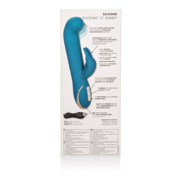 Premium Jack Rabbit Signature Silicone Rocking G-Spot Vibrator Rabbit Vibrators