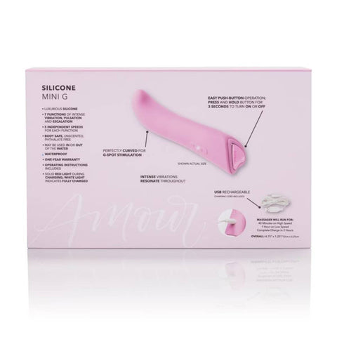 Jopen Amour Silicone Multi Functions Mini G Spot Vibrator - G-Spot Vibrators