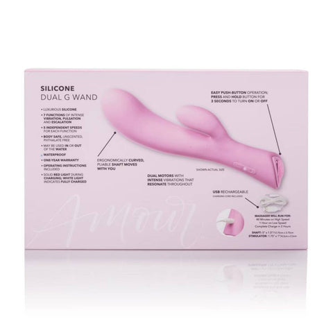 Jopen Amour Silicone Dual G Rabbit Wand Massger - Rabbit Vibrators