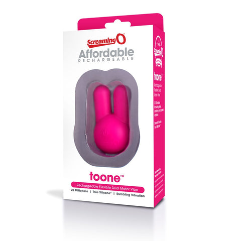 Screaming O toone Flexible Rechargeable Vibrator Pink 6 Pack - Personal Massagers