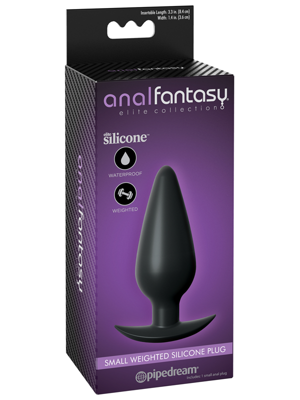 Anal Fantasy Elite Small Weighted Silicone Anal Plug Butt Plugs