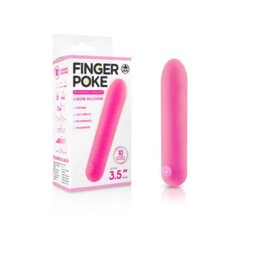 Excellent Power Finger Poke 8.9 cm USB Rechargeable Bullet Vibrator - Bullet Vibrators