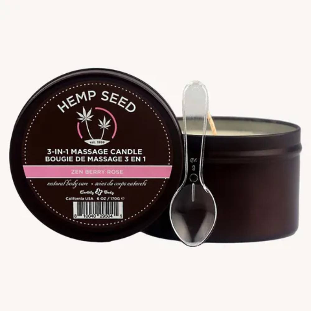 Earthly Body Hemp Seed 3-In-1 Adult Massage Candle 170 g Sex Pheromones and Perfumes