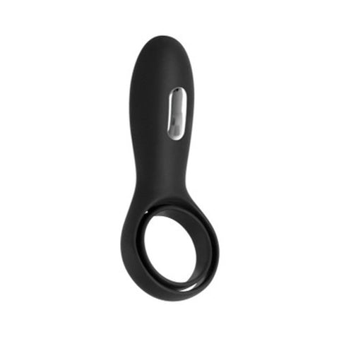 Zero Tolerance The Rechargeable Torpedo Cock Ring Black - Vibrating Cock Rings