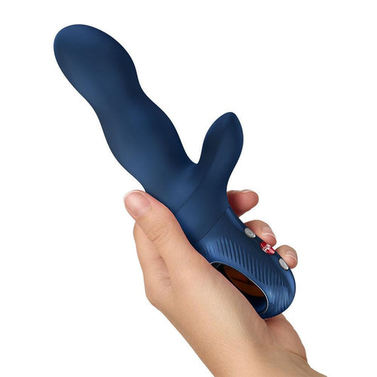 Fun Factory BI STRONIC CRAVE Thrusting Rabbit Massager Blue Rabbit Vibrators
