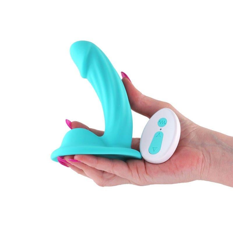 NS Novelties Colours Curve 5 Inch Vibrating Dildo Teal Vibrating Dildos