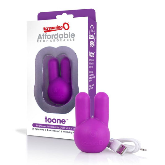 Screaming O toone Rechargeable Flexible Dual Motor Vibrator - Personal Massagers