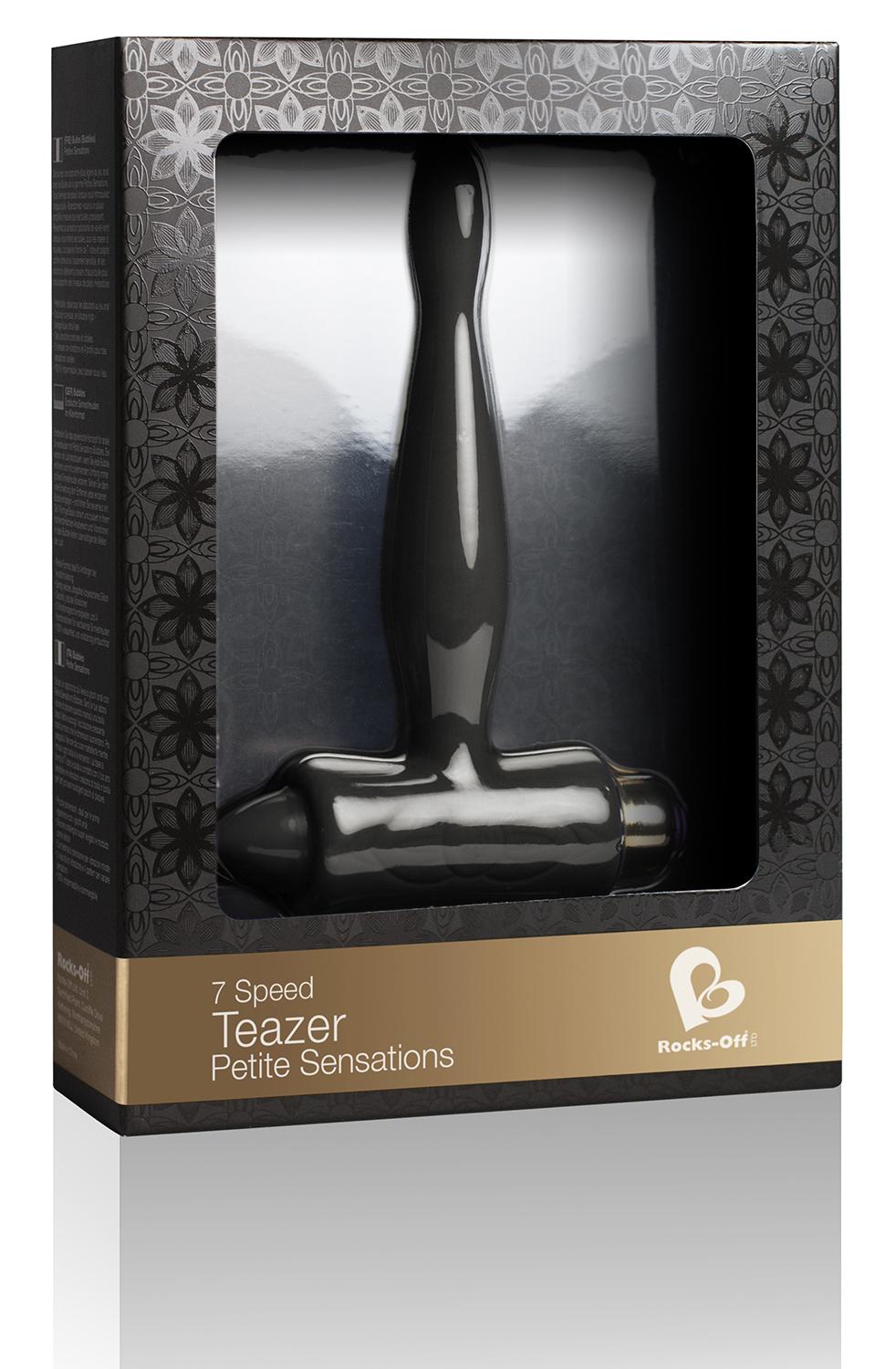 Rocks Off Petite Sensations Teazer Anal Vibrator Black Butt Plugs