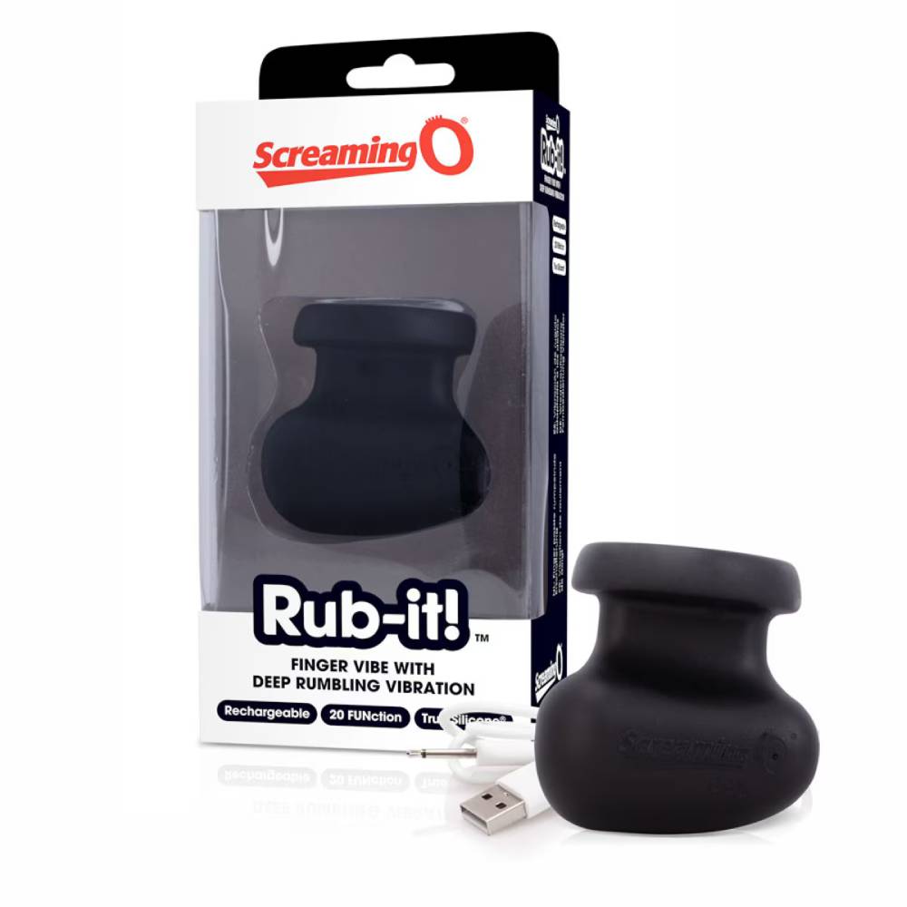 Screaming O Charged Rub-it Rechargeable Finger Vibrator 6 Pack Finger and Tongue Vibrators