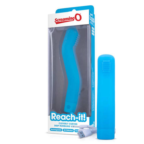 Screaming O Charged Reach-it Rechargeable Curved Vibrator - G-Spot Vibrators