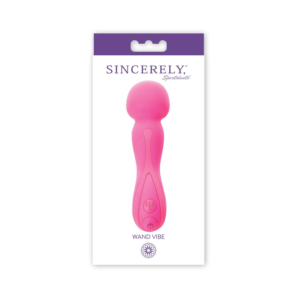 Sincerely Body Wand Vibrator Pink Body Wands