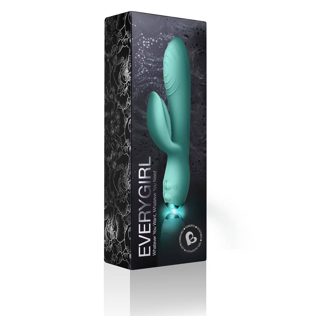 Rocks Off Every Girl Flexible Rabbit Vibrator Teal Rabbit Vibrators