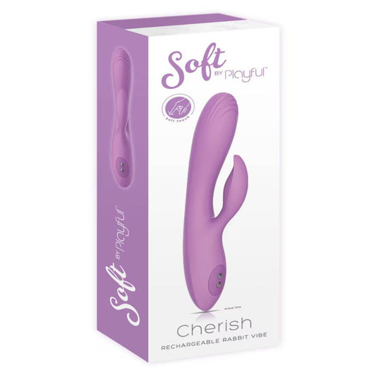 Soft by Playful Cherish Rechargeable Rabbit Vibrator - Rabbit Vibrators