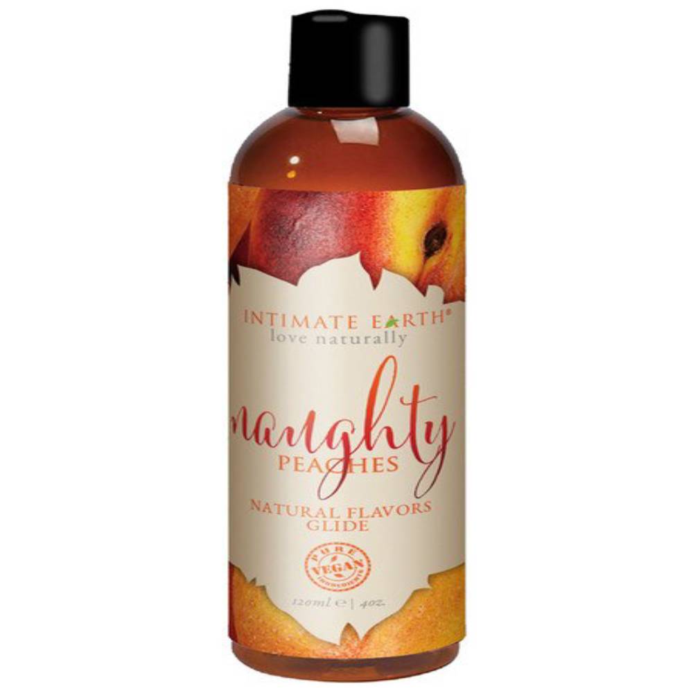 Intimate Earth Naughty Peaches Natural Flavors Water Based Glide Water Based Lubes