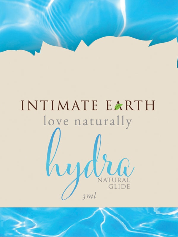 Intimate Earth Hydra Natural Glide 3ml Foil Water Based Lubes