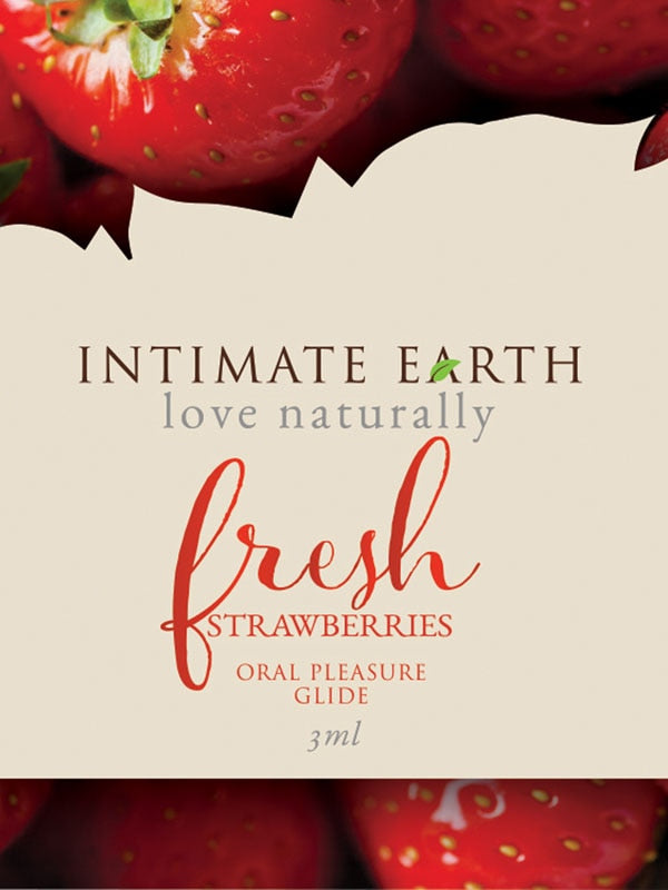 Intimate Earth Fresh Strawberry 3ml Foil Massage Oils and Lubricants