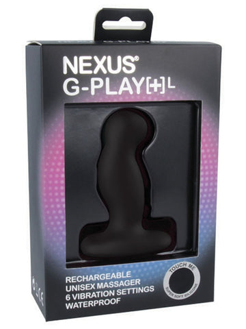 Nexus G Play Plus Large Unisex Vibrator Black - Personal Massagers