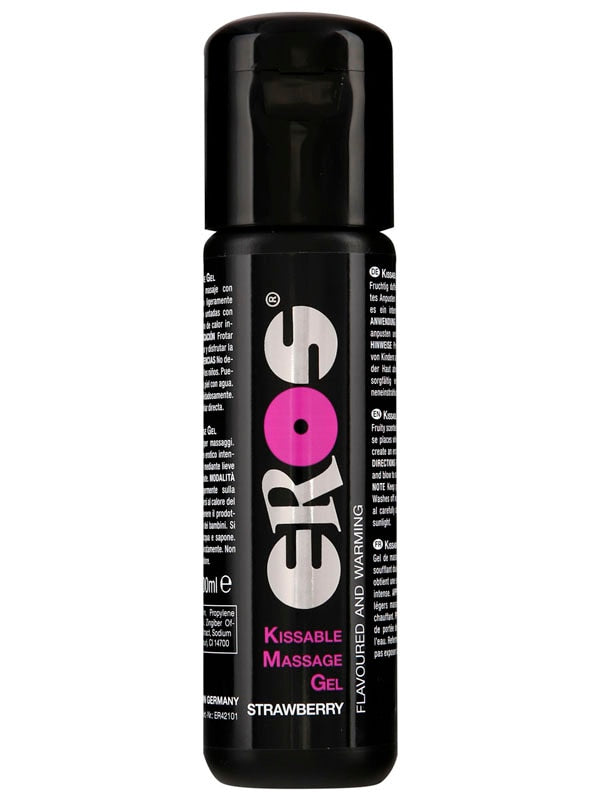 EROS Kissable Massage Gel STRAWBERRY 100ml Water Based Lubes