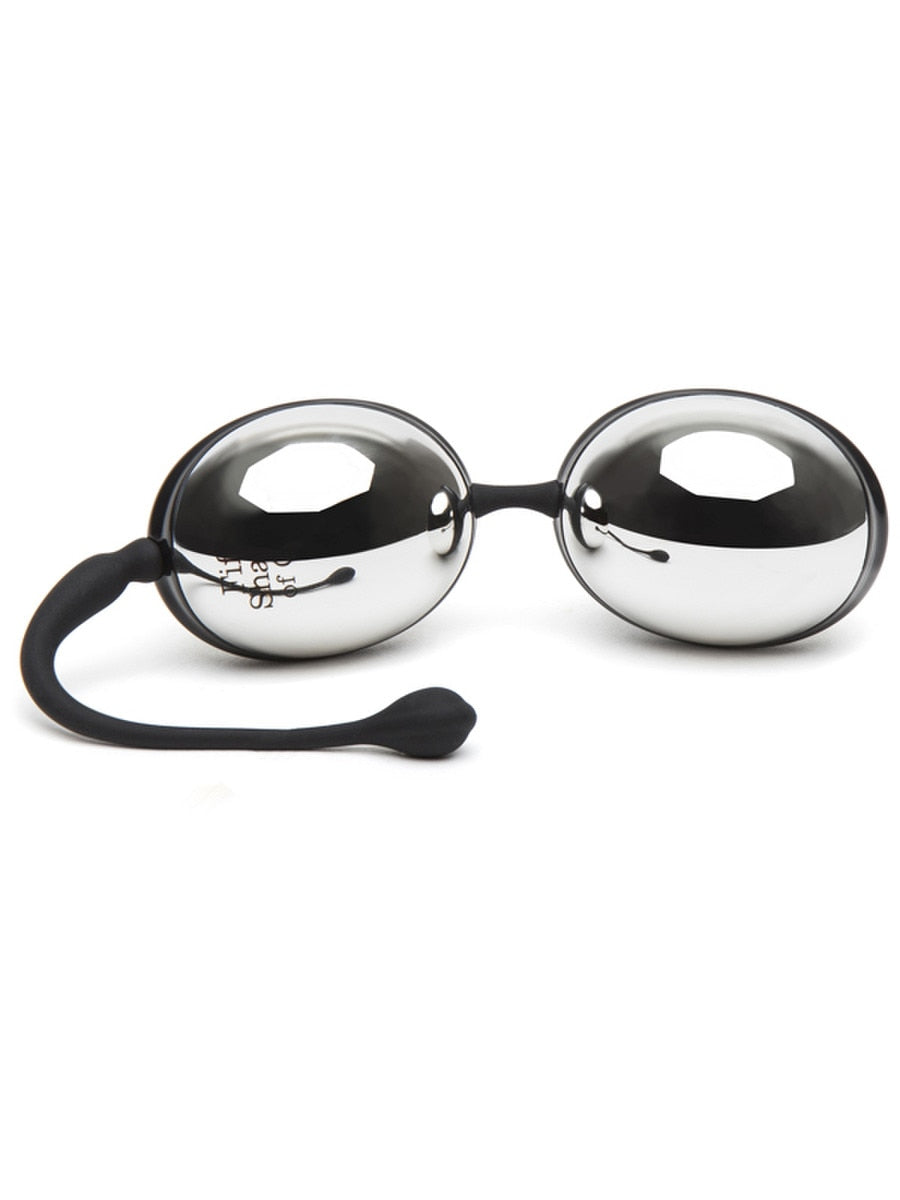 Fifty Shades of Grey Inner Goddess Silver Jiggle Balls 67g - Love Eggs and Kegel Exercisers