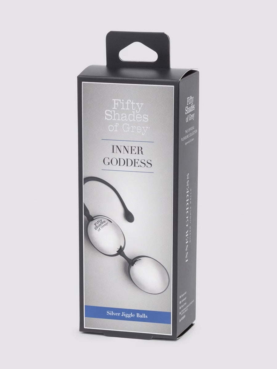 Fifty Shades of Grey Inner Goddess Silver Jiggle Balls 67g - Love Eggs and Kegel Exercisers