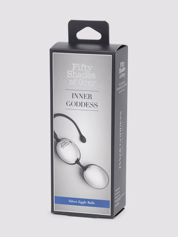 Fifty Shades of Grey Inner Goddess Silver Jiggle Balls 67g - Love Eggs and Kegel Exercisers
