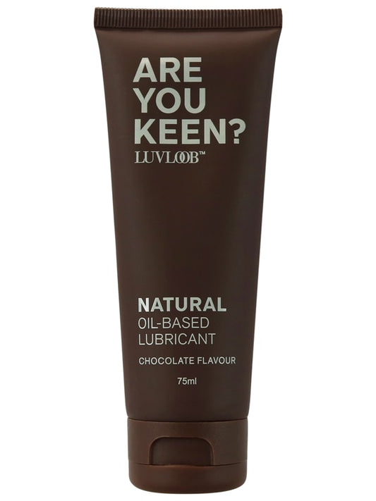 Luvloob Are You Keen Oil Based Lubricant Chocolate 75ml - Massage Oils and Lubricants
