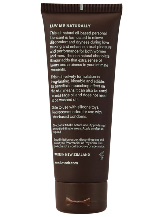 Luvloob Are You Keen Oil Based Lubricant Chocolate 75ml - Massage Oils and Lubricants