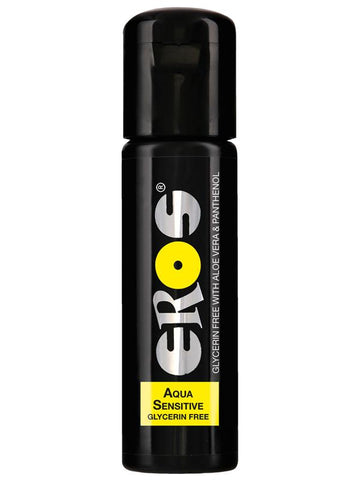 EROS Aqua Sensitive Glycerin Free Lubricant 100ml - Water Based Lubes