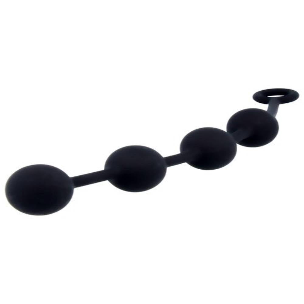 Nexus EXCITE Silicone Anal Beads Black Anal Beads and Balls