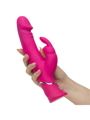Happy Rabbit Realistic Dual Density Rabbit Vibrator Pink - Rabbit Vibrators