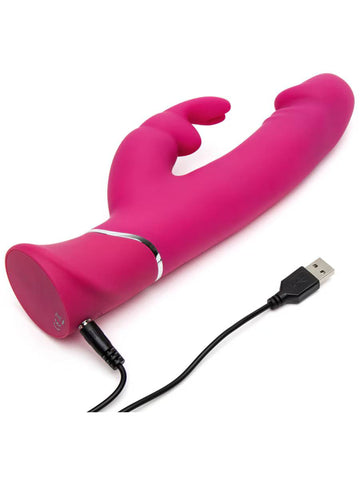 Happy Rabbit Realistic Dual Density Rabbit Vibrator Pink - Rabbit Vibrators
