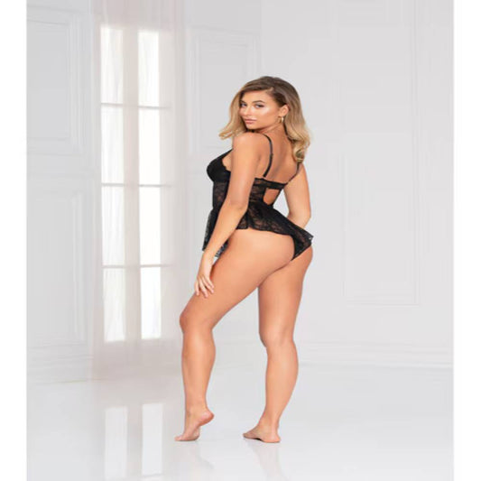 Seven Til Midnight Women Radiance Romper Black - Teddies and Bodysuits