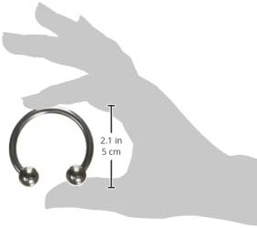 Master Series Pressure Point Beaded Stainless Steel Glans Ring - Steel Cock Rings