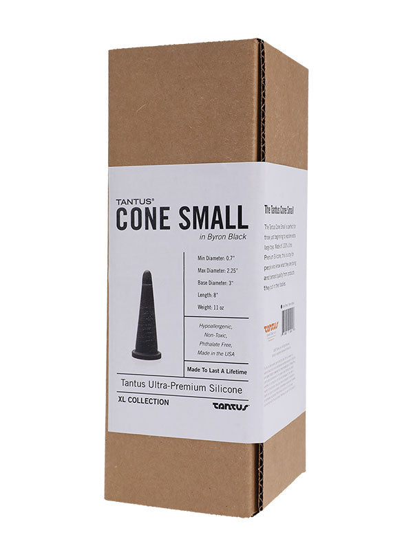 Tantus Cone Butt Plug Small Black Butt Plugs