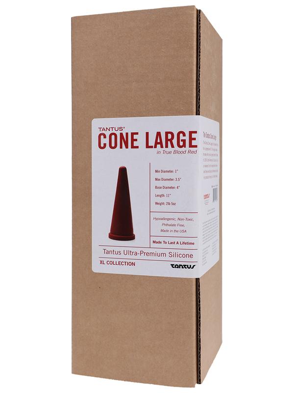 Tantus Cone Butt Plug Large Red Butt Plugs