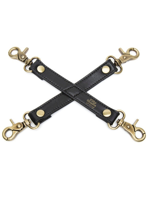 Fifty Shades of Grey Bound to You Faux Leather Hog Tie Cuffs And Restraints