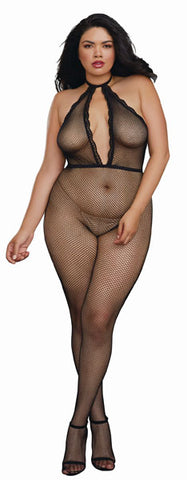 Dream Girl Lingerie Sexy Womens Fishnet Bodystocking Black - Body Stockings