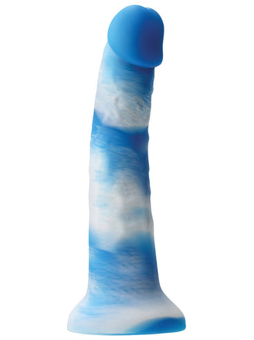 Colours Pleasures Yum Yum 8 Inch Dildo Blue Realistic Dildos