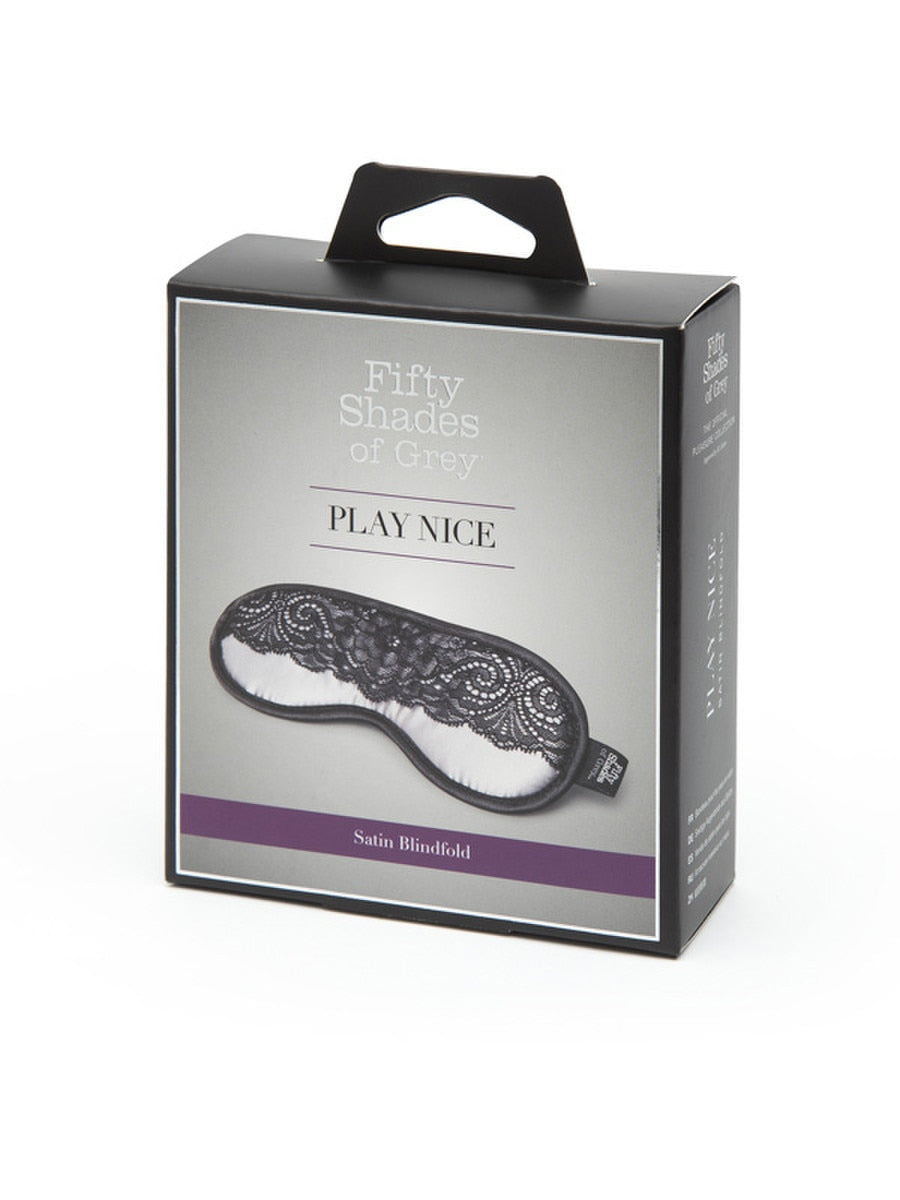 Fifty Shades of Grey Play Nice Satin and Lace Blindfold - Masks And Blindfolds
