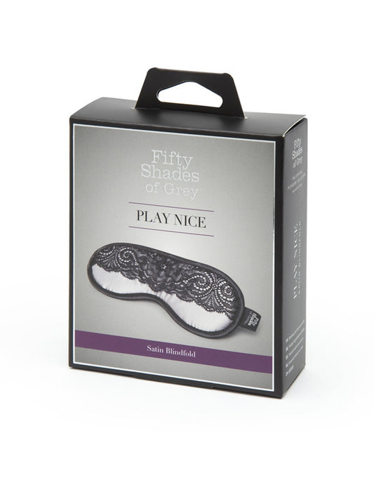 Fifty Shades of Grey Play Nice Satin and Lace Blindfold - Masks And Blindfolds