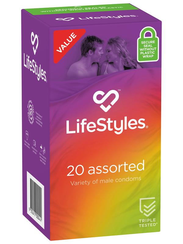 LifeStyles ASSORTED Condoms 20s Condoms