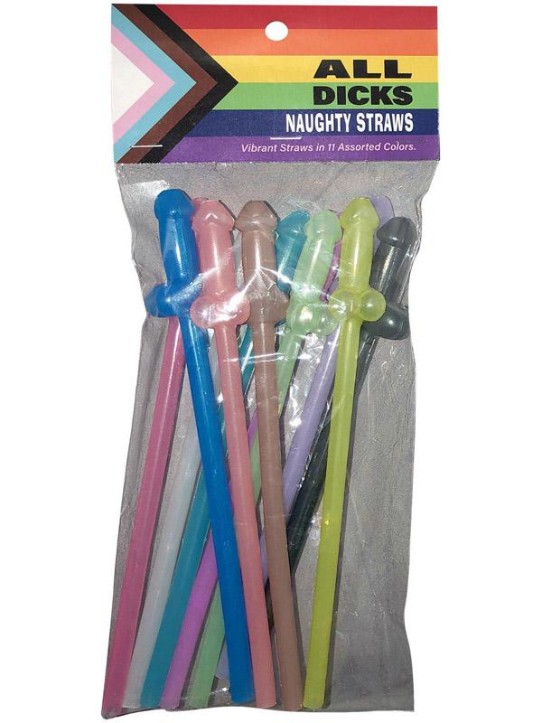 Kheper Games All Dicks Naughty Straws Party Gifts and Novelties