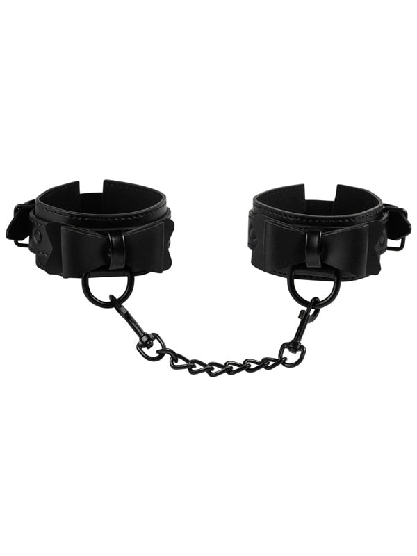 Sportsheets Sincerely Bow Tie Faux Leather Wrist Cuffs Cuffs And Restraints