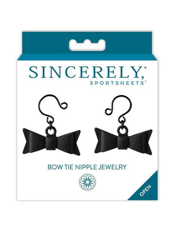 Sportsheets Sincerely Bow Tie Adjustable No Pierce Nipple Jewelry - Breast and Nipple Toys