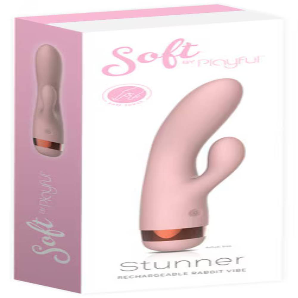 Soft by Playful Stunner Rechargeable Rabbit Vibrator Rabbit Vibrators