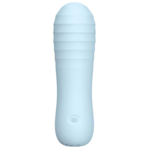Soft by Playful Posh Rechargeable Squishy Ribbed Vibrator - Personal Massagers